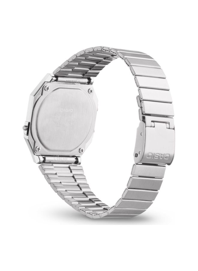 Stainless Steel Digital Wrist Watch A700W-1ADF - 36 mm - Silver - v1619620377/N40499089A_4