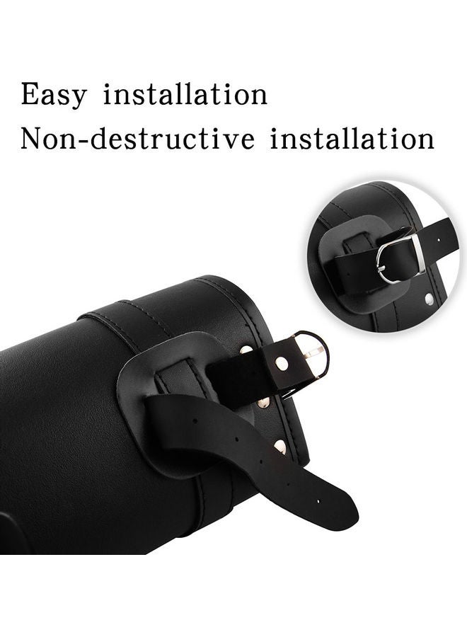 Generic Motorcycle Tool Storage Leather Side Saddle Bag - Image 3