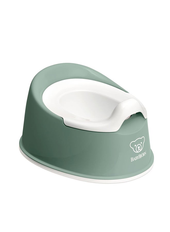 BABYBJORN Baby Smart Potty Seat - Deep Green And White  - Image 1