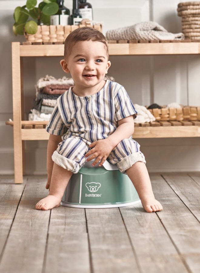 BABYBJORN Baby Smart Potty Seat - Deep Green And White  - Image 3