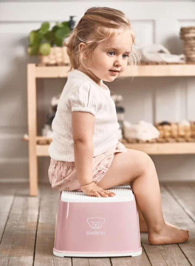 BABYBJORN Baby Step Stool - Powder Pink/White