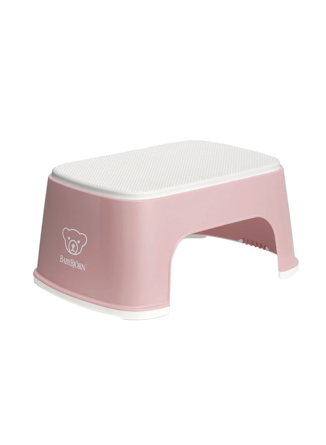 BABYBJORN Baby Step Stool - Powder Pink/White  - Image 1