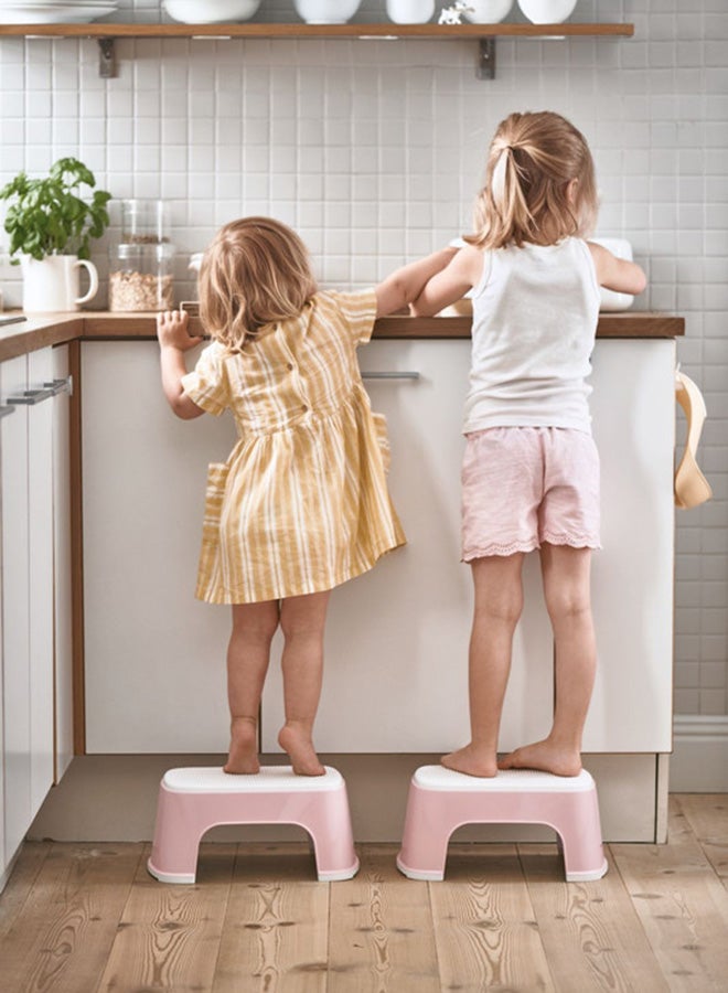 BABYBJORN Baby Step Stool - Powder Pink/White  - Image 3