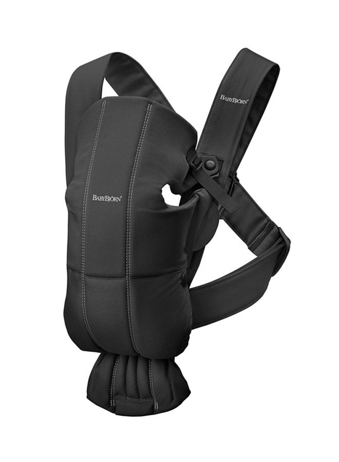 BABYBJORN - Baby Carrier Mini Cotton - Black - Image 1