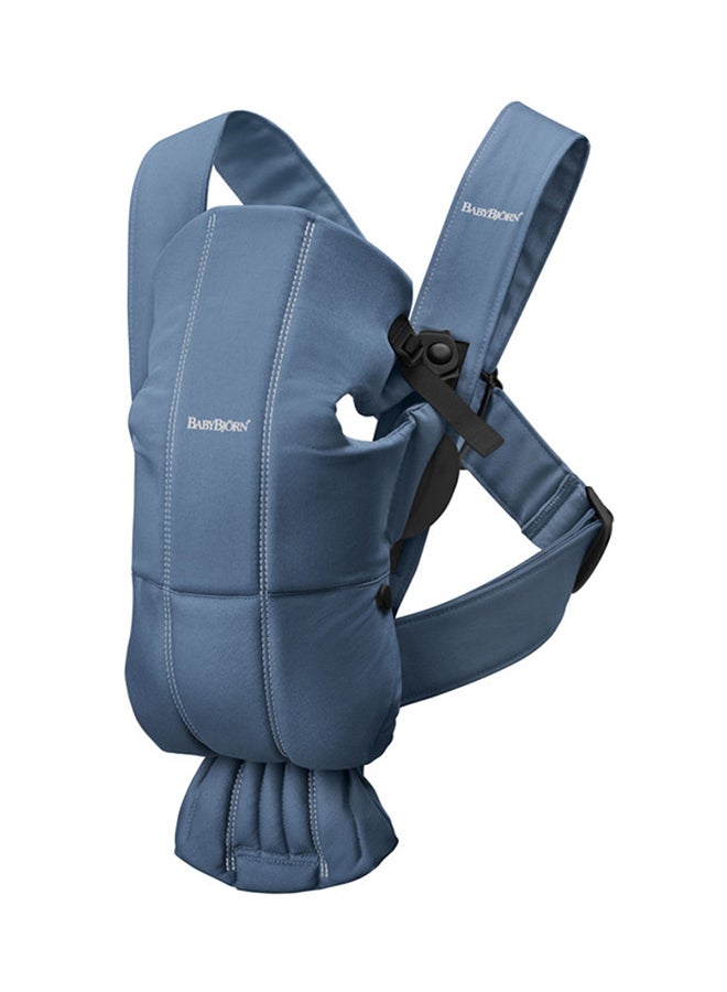 BABYBJORN - Baby Carrier Mini, Cotton - Vintage Indigo - Image 1