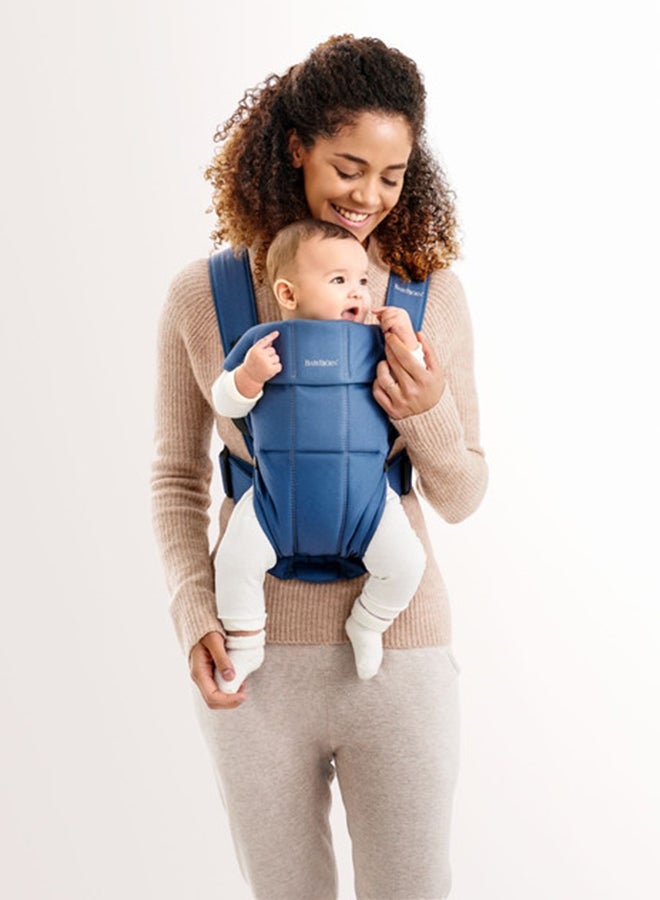 BABYBJORN - Baby Carrier Mini, Cotton - Vintage Indigo - Image 1