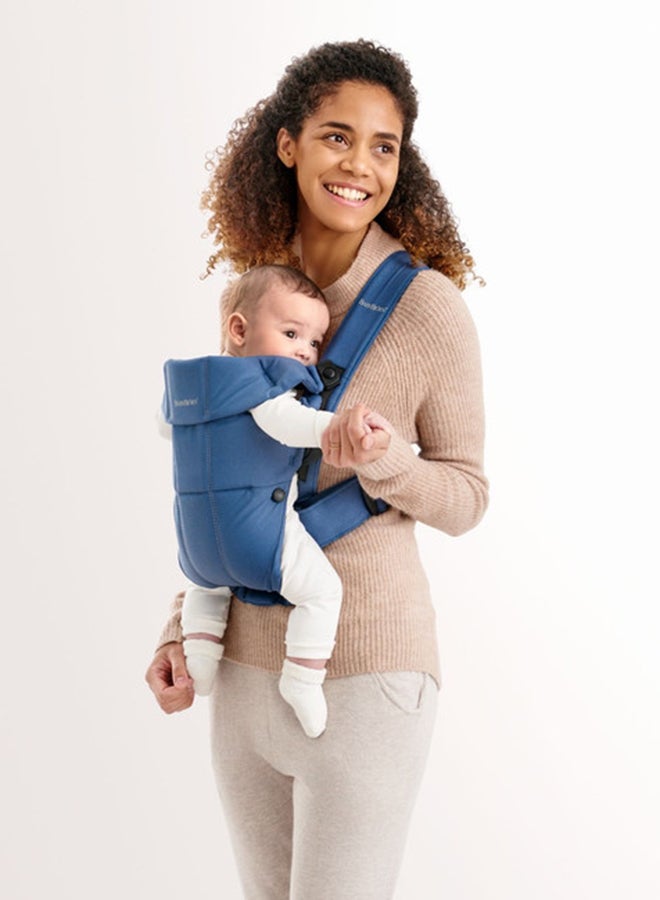 BABYBJORN - Baby Carrier Mini, Cotton - Vintage Indigo - Image 1