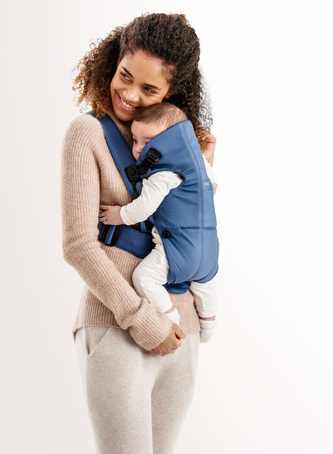 BABYBJORN - Baby Carrier Mini, Cotton - Vintage Indigo - Image 1