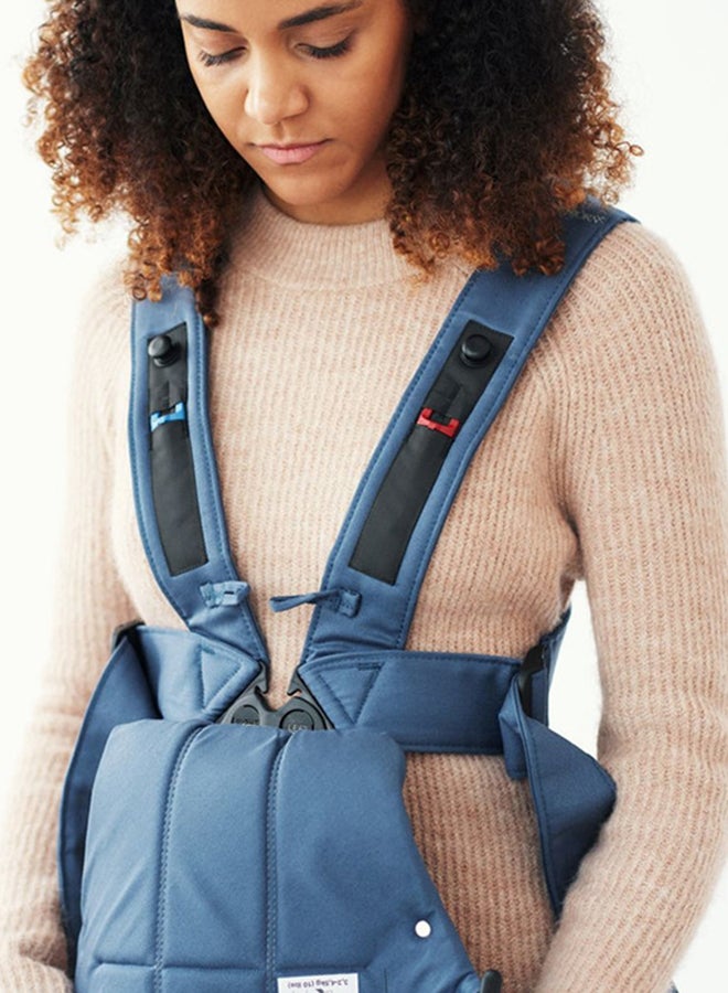 BABYBJORN - Baby Carrier Mini, Cotton - Vintage Indigo - Image 1