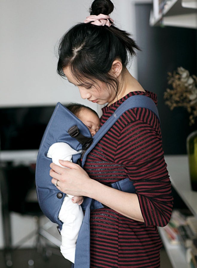 BABYBJORN - Baby Carrier Mini, Cotton - Vintage Indigo - Image 1