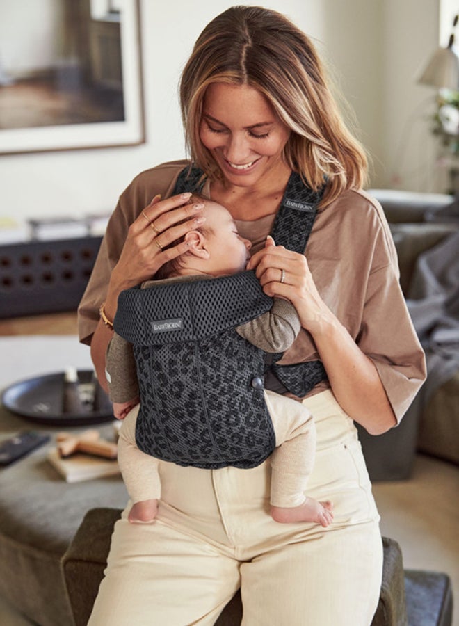 Baby Carrier Mini 3D Mesh - Anthracite/Leopard - v1619622562/N46879478A_5