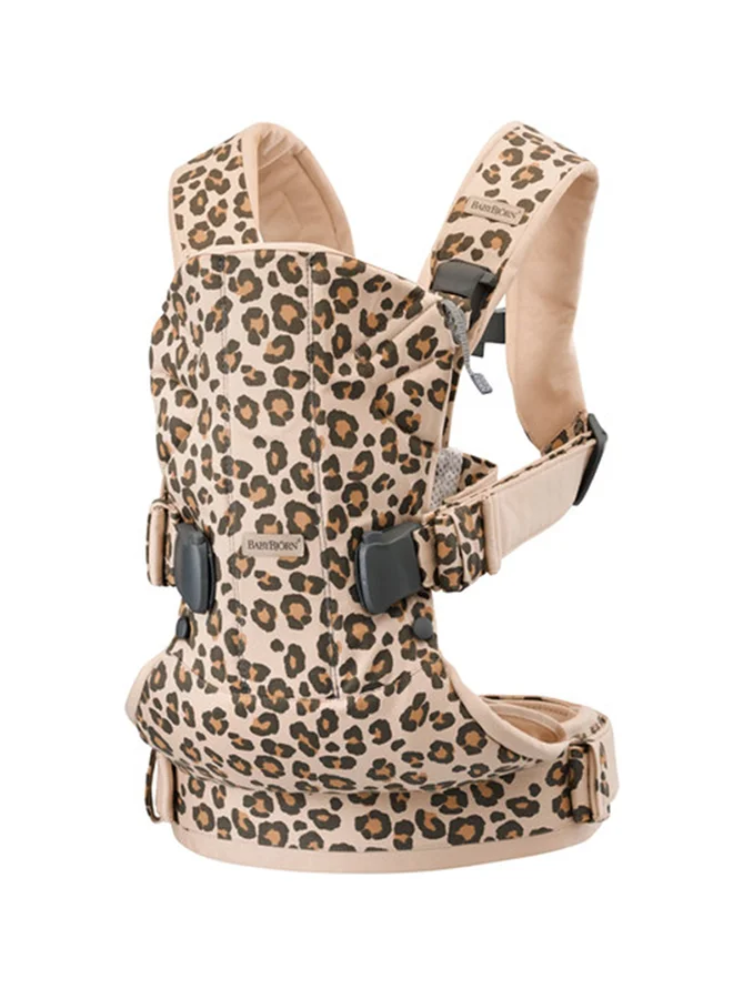 BABYBJORN Baby Carrier One Cotton - Beige/Leopard