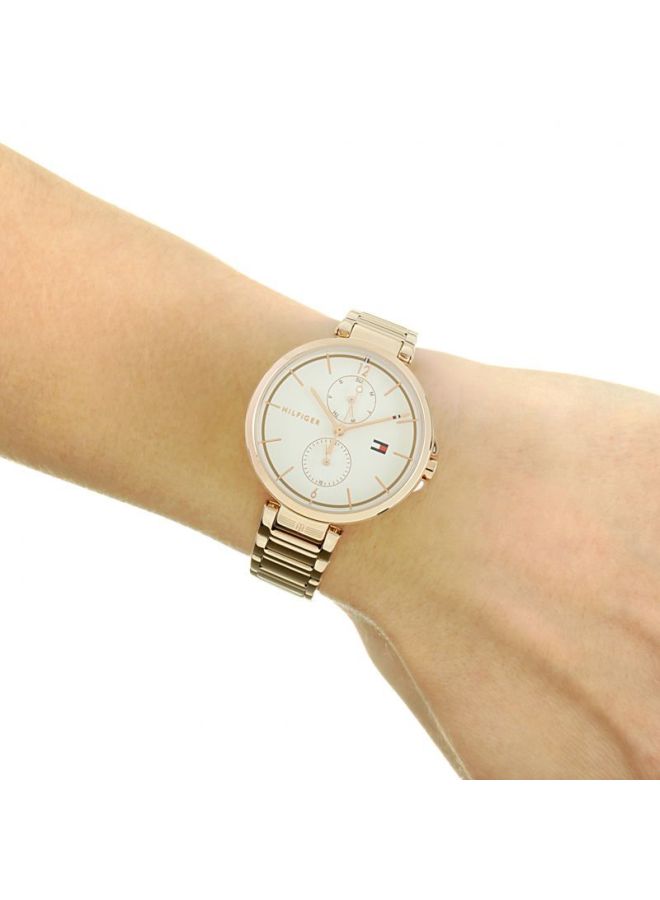 TOMMY HILFIGER - Women's Angela Round Shape Stainless Steel Analog Wrist Watch 36 mm - Gold - 1782124 - Image 1