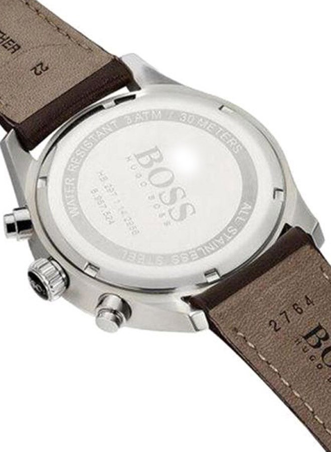Men's Leather Chronograph Wrist Watch 1513476