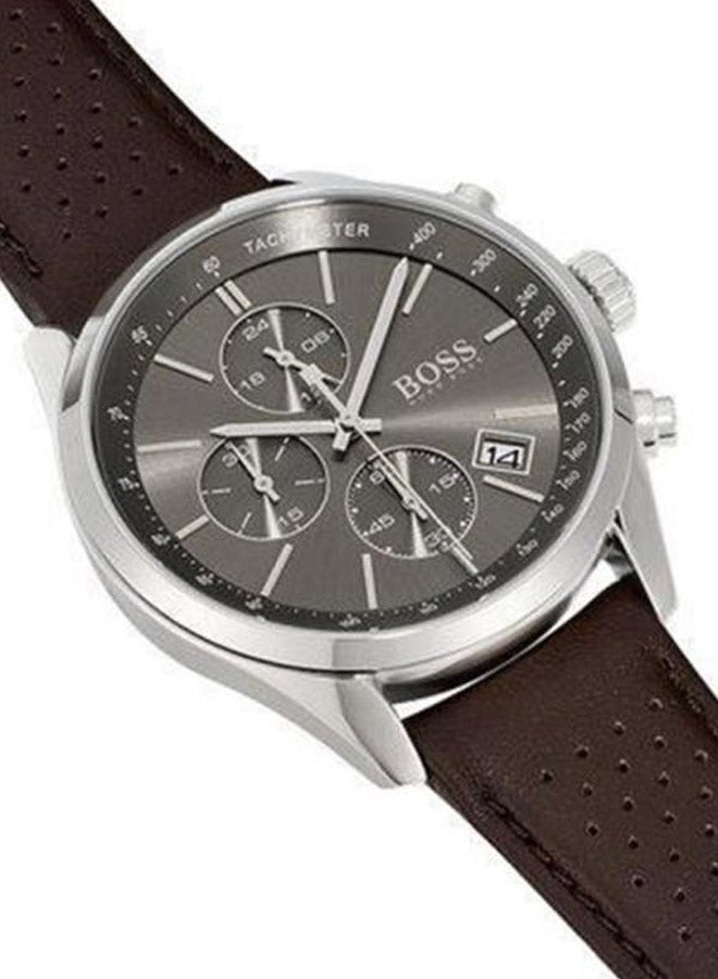 Men's Leather Chronograph Wrist Watch 1513476