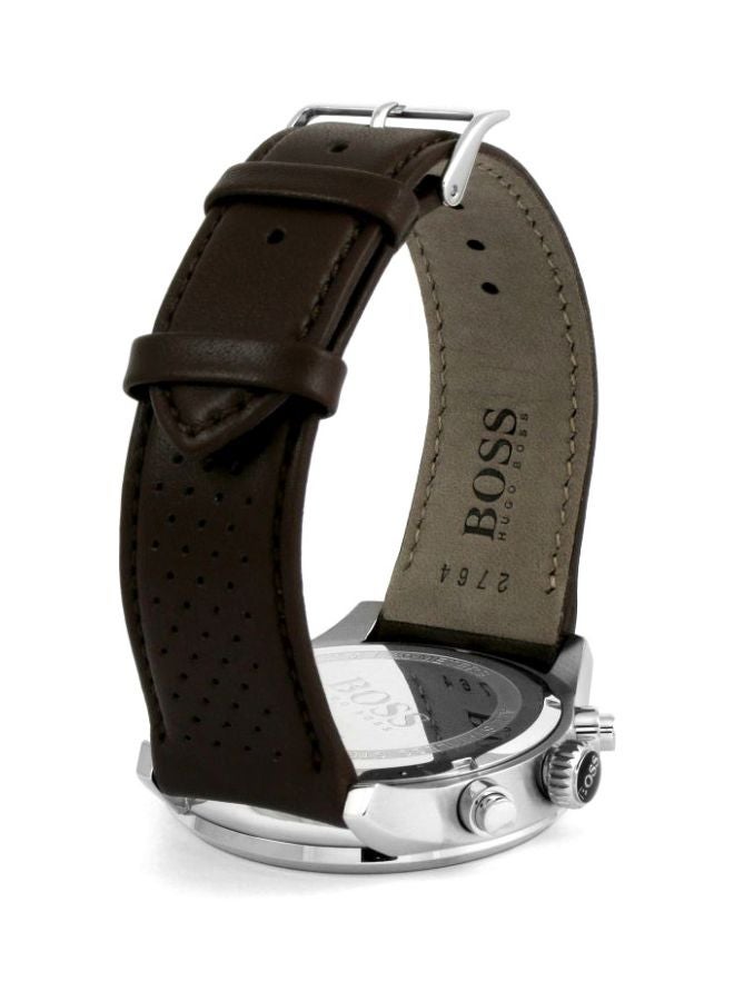 Men's Leather Chronograph Wrist Watch 1513476