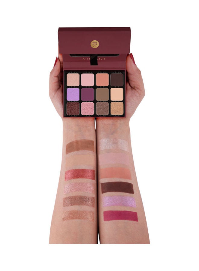 VISEART - 12 Color Eyeshadow Rose Edit - VED002 - Image 1