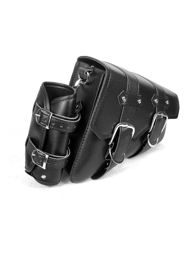Generic Motorcycle Tool Storage Leather Side Saddle Bag  - Image 2