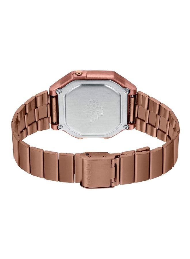 كاسيو ساعة يد رقمية مقاومة للماء طراز B650WC-5AEF - مقاس 41 مم - لون ذهبي وردي للرجال - Image 2