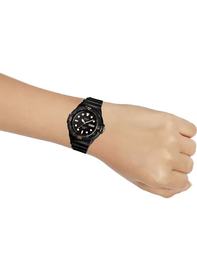 CASIO - Men's Water Resistant Analog Watch MRW-200H-1EVDF - 42 mm - Black - Image 1