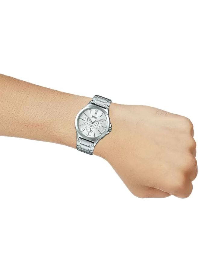 CASIO - Men's Water Resistant Analog Watch MTP-V300D-7AUDF - 42 mm - Silver - Image 1