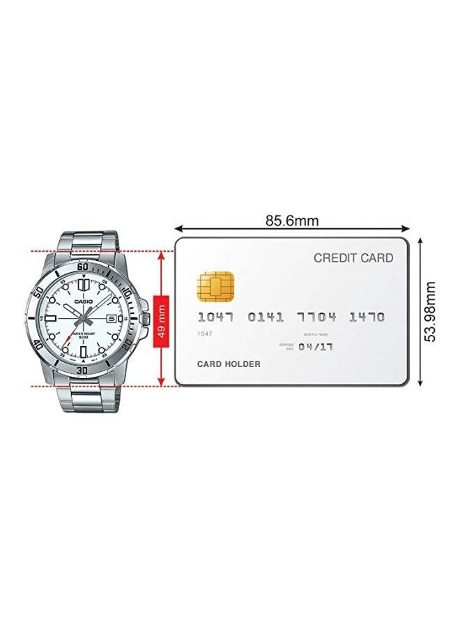 كاسيو ساعة يد بعقارب مقاومة للماء طراز MTP-VD01D-7E للرجال - Image 5