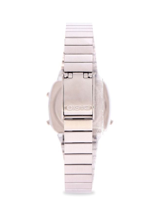 كاسيو ساعة يد رقمية وسوار من الإستانلس ستيل طراز LA670WA-4DF للنساء - Image 2