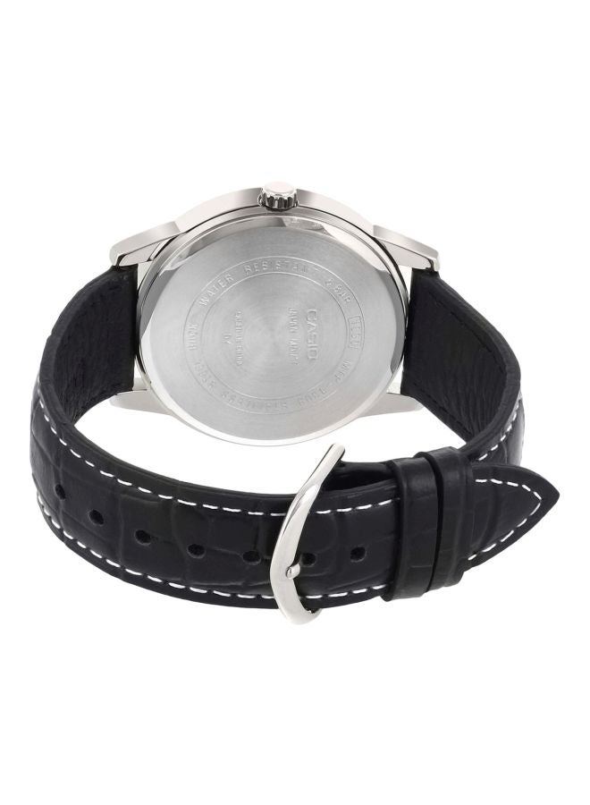 كاسيو ساعة يد بعقارب وسوار من الجلد طراز MTP-1303L-7BVDF للرجال - Image 2