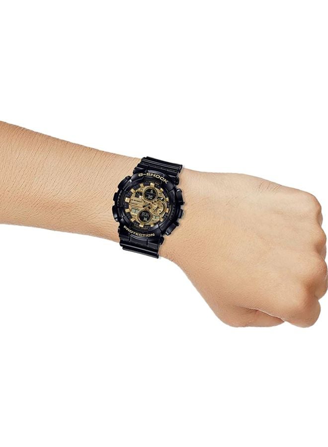G-SHOCK - Round Shape Resin Band Analog & Digital Wrist Watch 55 mm - Black - GA-140GB-1A1DR - Image 1