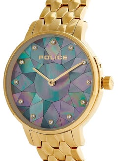 POLICE Women's Chapada Round Shape Stainless Steel Analog Wrist Watch 32 mm - Gold - P 15700LSG-D58M  - Image 4