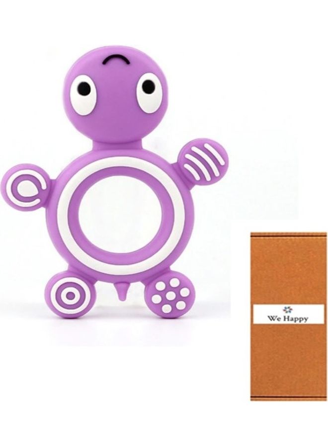 We Happy - Turtle Pattern Silicone Baby Teether - Image 1
