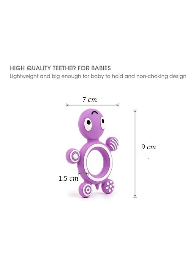 We Happy - Turtle Pattern Silicone Baby Teether - Image 1