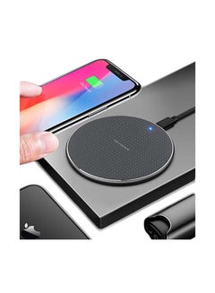 Qi-Certified 15W Fast Wireless Charger Ultra Slim Black