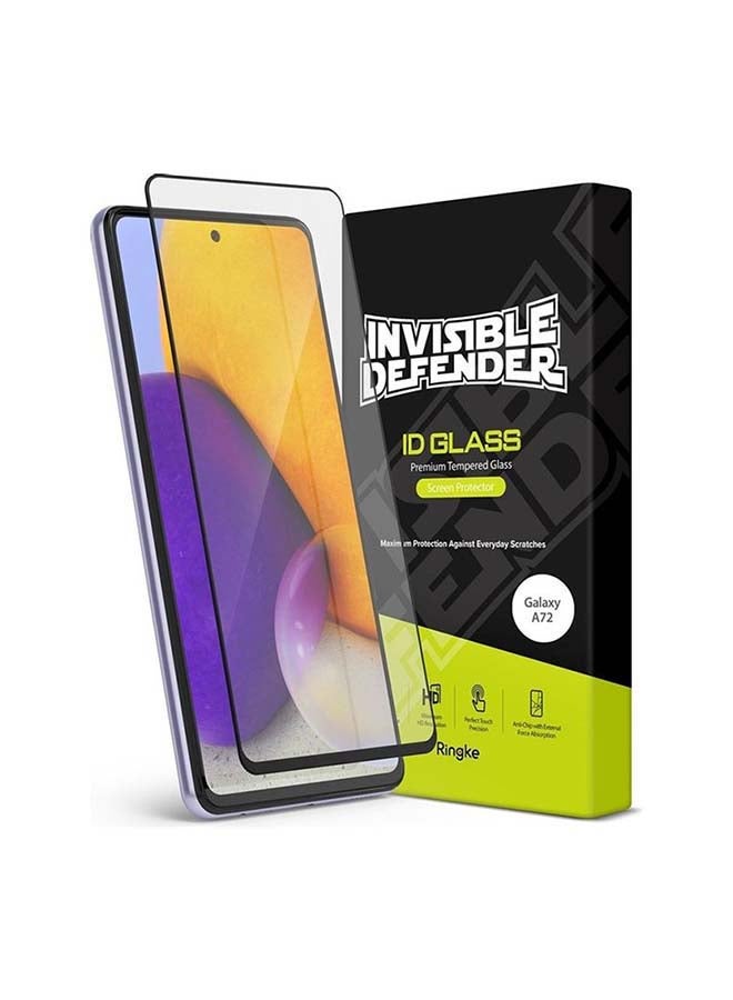 Ringke Tempered Glass Screen Protector For Samsung Galaxy A72 Black - Image 1