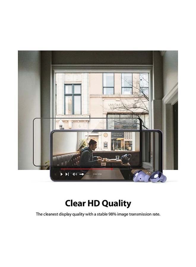 Ringke Tempered Glass Screen Protector For Samsung Galaxy A72 Black - Image 2