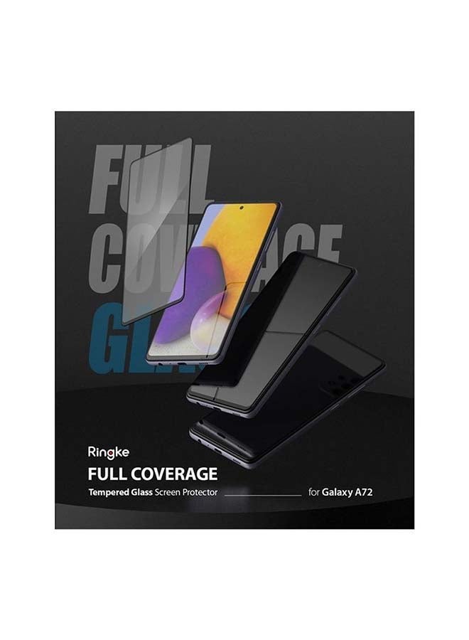 Ringke Tempered Glass Screen Protector For Samsung Galaxy A72 Black - Image 4