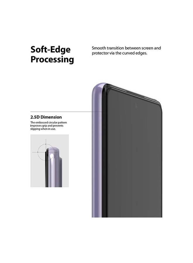 Ringke Tempered Glass Screen Protector For Samsung Galaxy A72 Black - Image 5