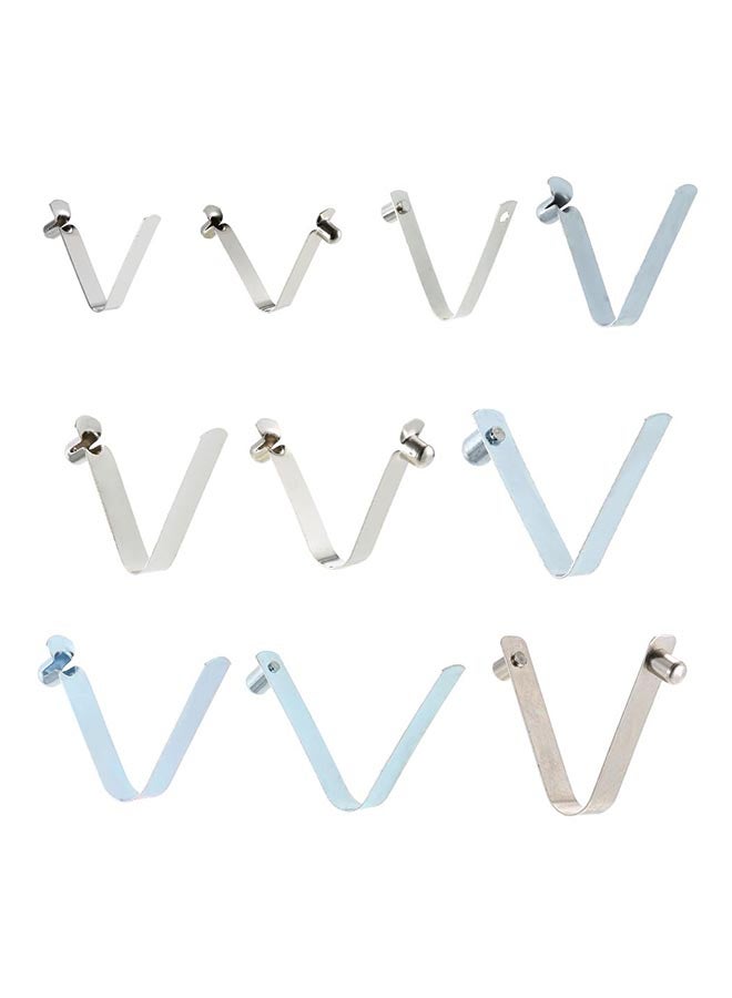 Generic - 6-Piece Kayak Pedal Spring Clip Tent Pole Clip Push Button Spring Snap Clip Locking Tube Pin 14.0 x 10.0 x 1.5cm - Image 1
