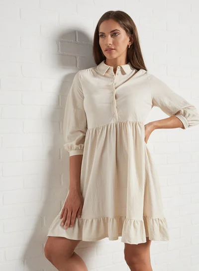 VERO MODA Collared Mini Dress Birch