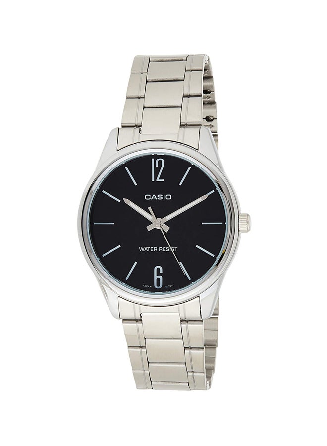 CASIO Women's Stainless Steel Analog Watch LTP V005D 1B - 28 mm - Silver - Image 1