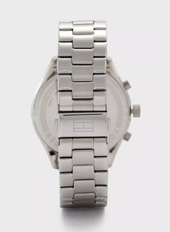 Men's Bennett Round Shape Stainless Steel Analog Wrist Watch 44 mm - Silver - 1791725 - v1619678971/N43699512A_8