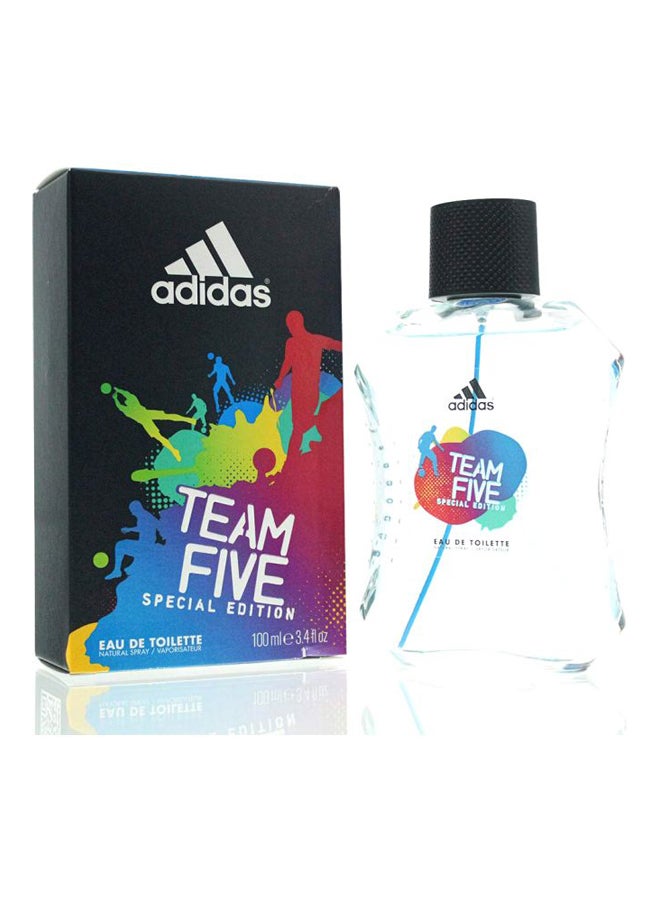 Adidas Team Five Eau De Toilette For Men 100ml  - Image 5