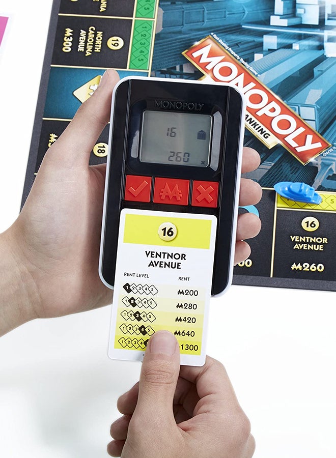 Monopoly - Monopoly Ultimate Banking Edition Board Game, Electronic Banking Unit, Multi Color For Families And Kids - Image 1