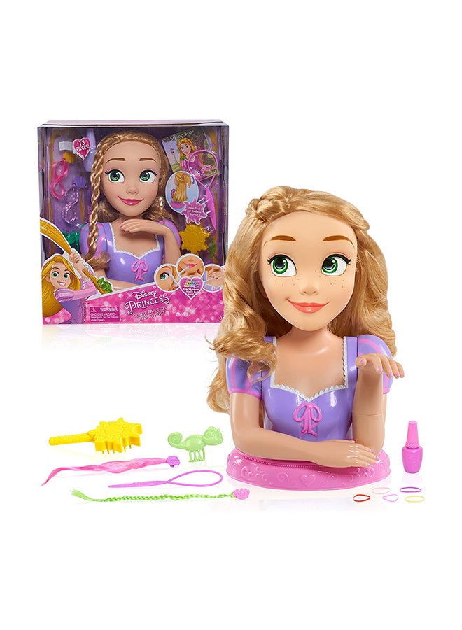 Disney Princess - 13- Piece Rapunzel Deluxe Styling Head With Hair Tools For Endless Styles Set-Multicolour - Image 1