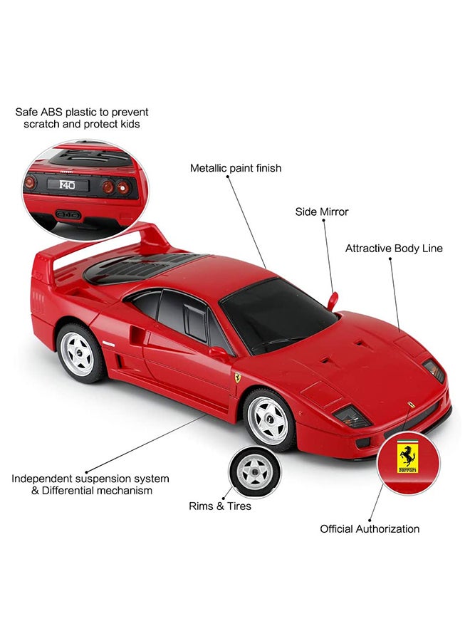 راستار سيارة فيراري F40 بمقياس 1:24 مع جهاز تحكم عن بعد بموجات الراديو - Image 5