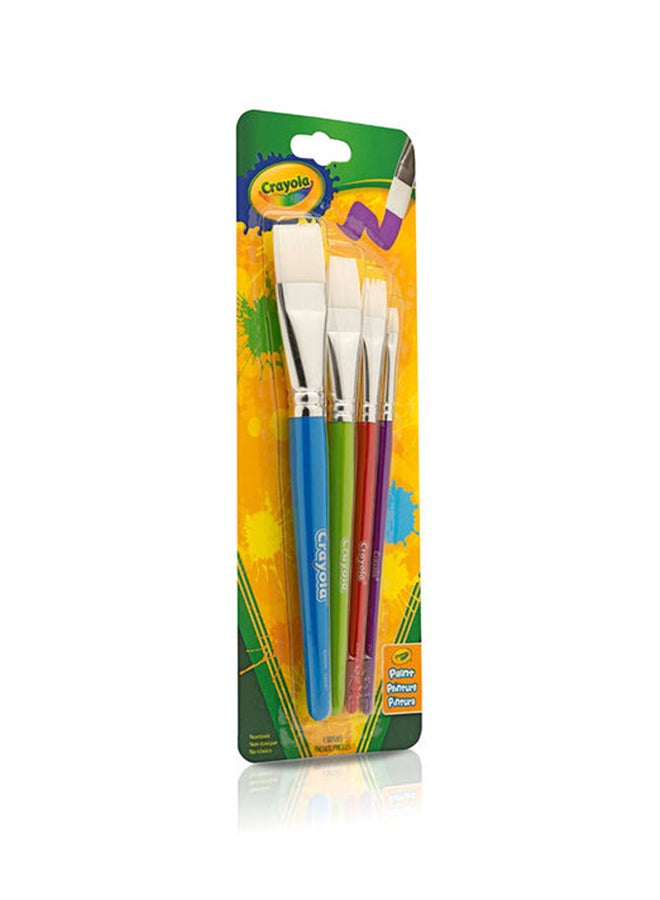 كرايولا مجموعة فرش مسطحة مكونة من 4 قطع - Image 3