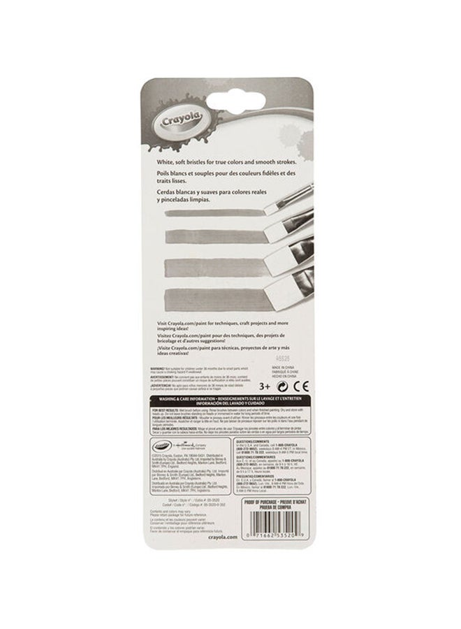 كرايولا مجموعة فرش مسطحة مكونة من 4 قطع - Image 5