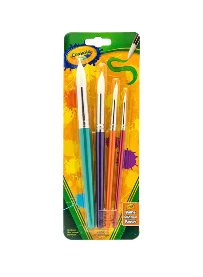 كرايولا مجموعة فرش مستديرة مكونة من 4 قطع - Image 1