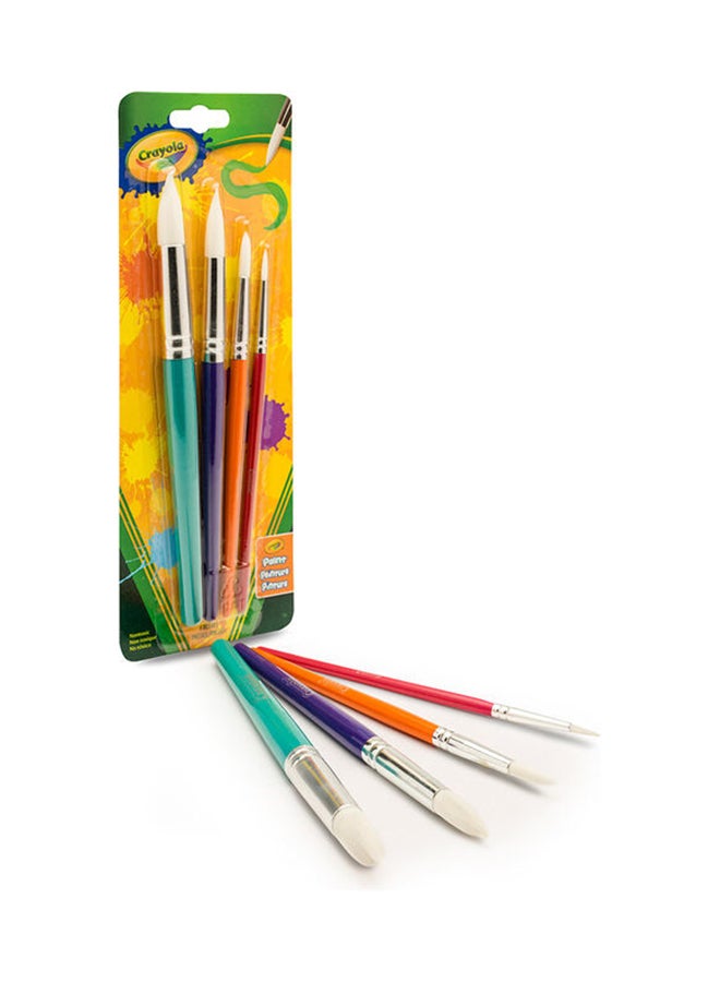 كرايولا مجموعة فرش مستديرة مكونة من 4 قطع - Image 4