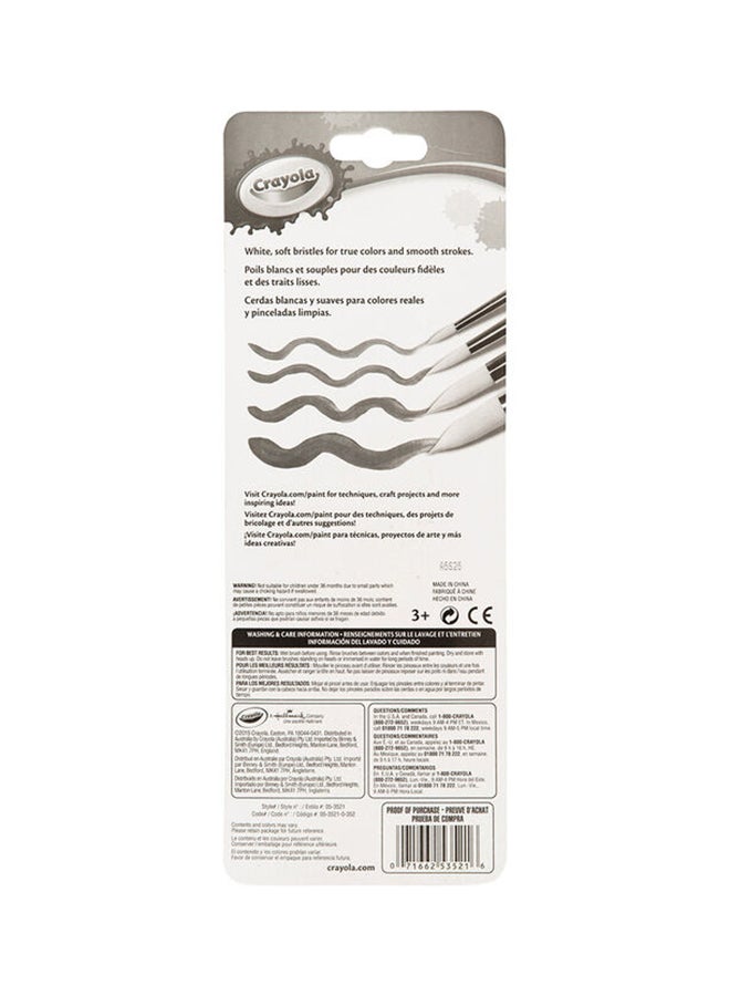 كرايولا مجموعة فرش مستديرة مكونة من 4 قطع - Image 5